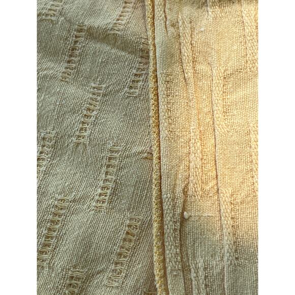 Vtg Morgan-Jones Bedspread Coverlet Full Goldenrod Yellow Lightweight Farmhouse - Picture 7 of 11